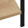 5-Layer Book Shelf Oak 23.6"x10.9"x62.4" Engineered Wood