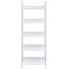 5-Layer Book Shelf White 23.6"x10.9"x62.4" Engineered Wood