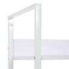 5-Layer Book Shelf White 23.6"x10.9"x62.4" Engineered Wood