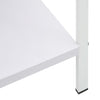 5-Layer Book Shelf White 23.6"x10.9"x62.4" Engineered Wood