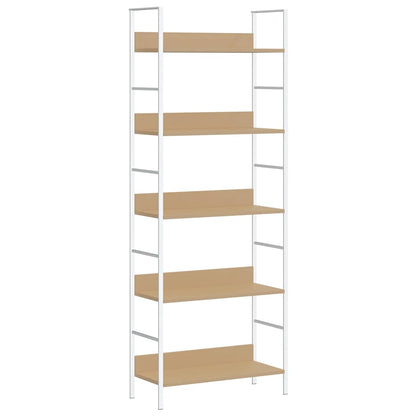 5-Layer Book Shelf Oak 60x27.6x158.5 cm Engineered Wood