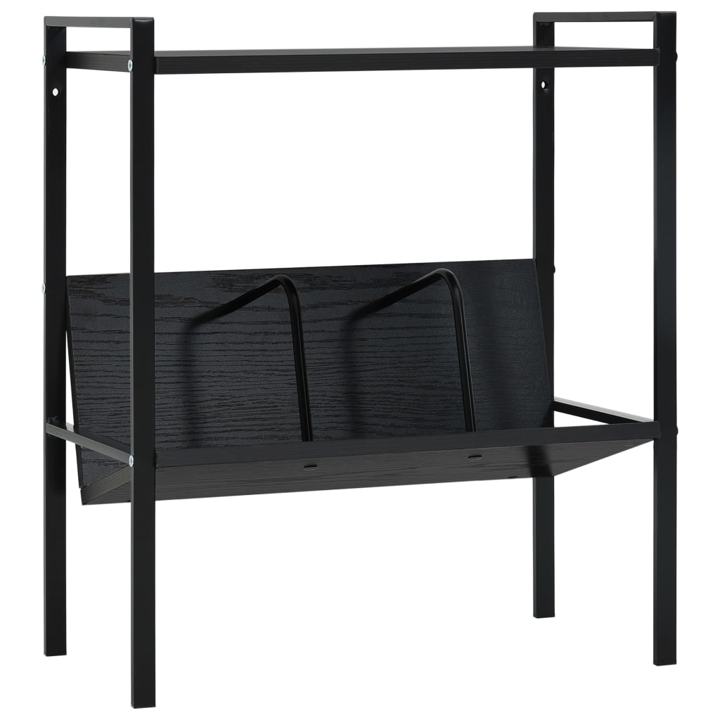 Book Shelf | Black | Engineered wood, steel | Compact | Book Shelf