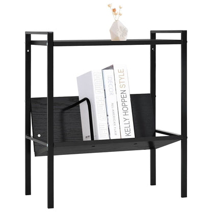 Book Shelf | Black | Engineered wood, steel | Compact | Book Shelf