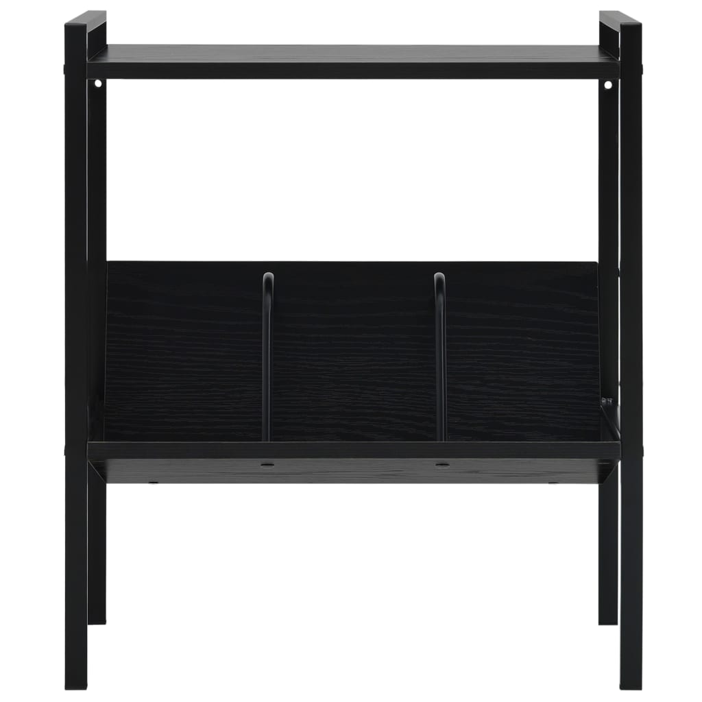 Book Shelf | Black | Engineered wood, steel | Compact | Book Shelf