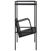 2-Layer Book Shelf Black 52x28x59 cm Engineered Wood