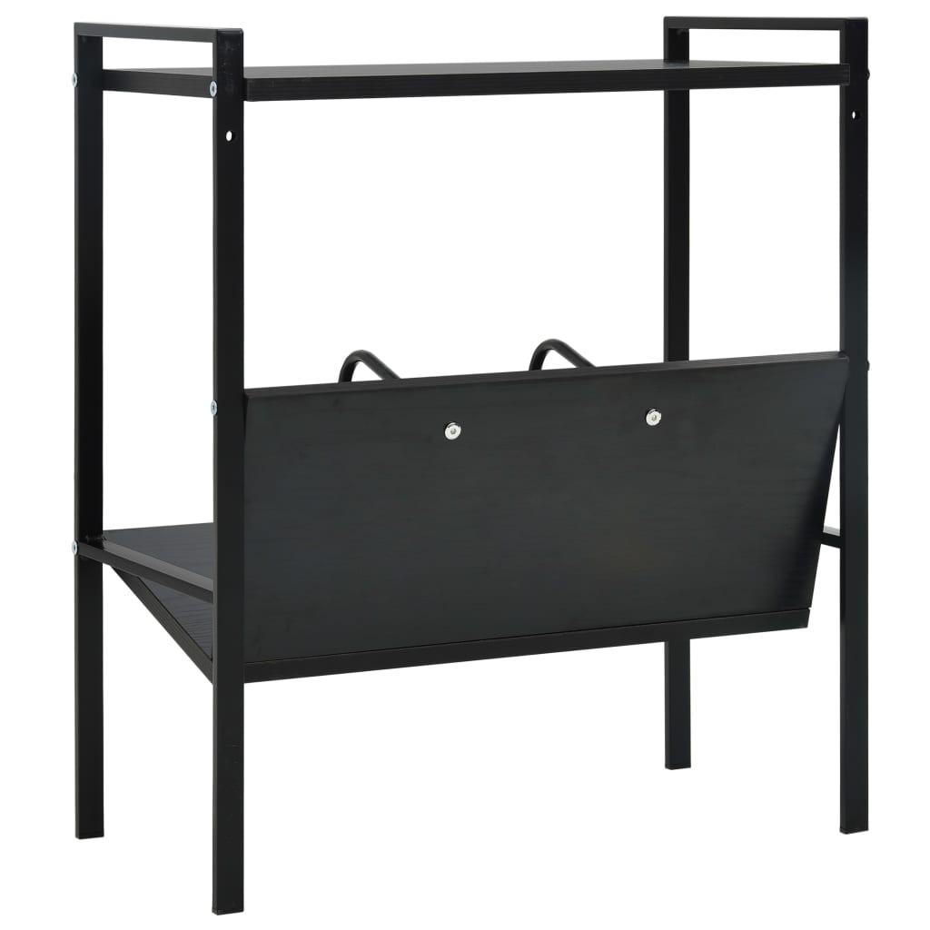 Book Shelf | Black | Engineered wood, steel | Compact | Book Shelf