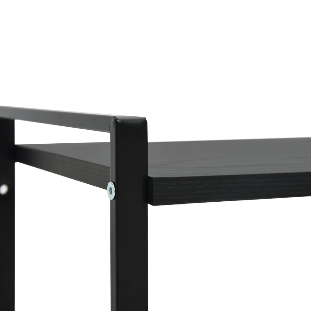 Book Shelf | Black | Engineered wood, steel | Compact | Book Shelf