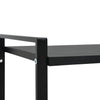 2-Layer Book Shelf Black 52x28x59 cm Engineered Wood