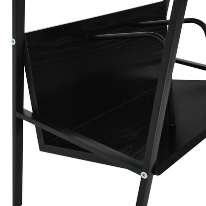 Book Shelf | Black | Engineered wood, steel | Compact | Book Shelf