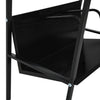 2-Layer Book Shelf Black 52x28x59 cm Engineered Wood
