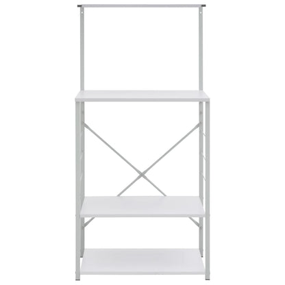 Microwave Cabinet White 60x39.6x123 cm Engineered Wood