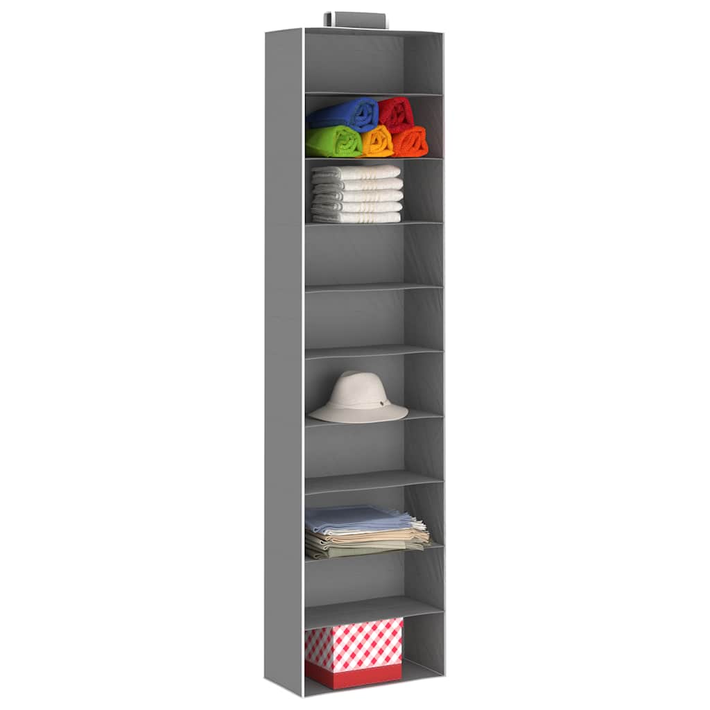 Hanging Closet Organisers 2 pcs with 10 Shelves Fabric