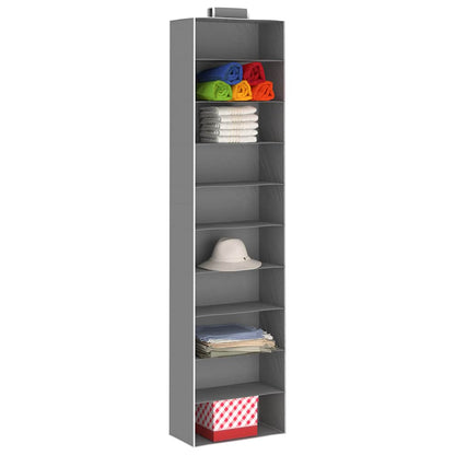 Hanging Closet Organisers 2 pcs with 10 Shelves Fabric