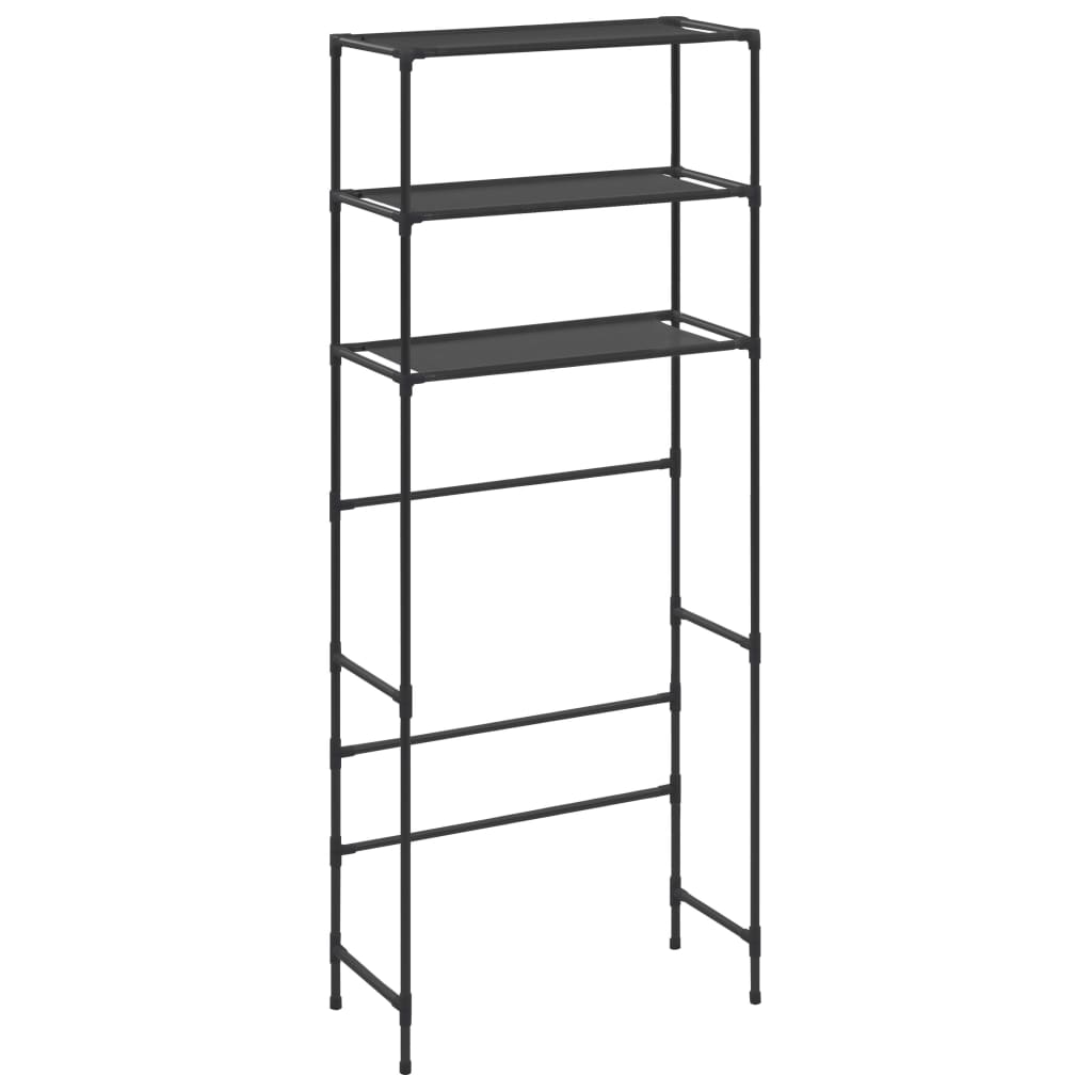 Storage Shelf Black Stainless Steel, Plastic, Non-woven Fabric