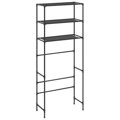 Storage Shelf Black Stainless Steel, Plastic, Non-woven Fabric