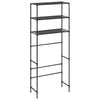 3-Tier Storage Rack over Laundry Machine Black 27.2"x11"x66.5"