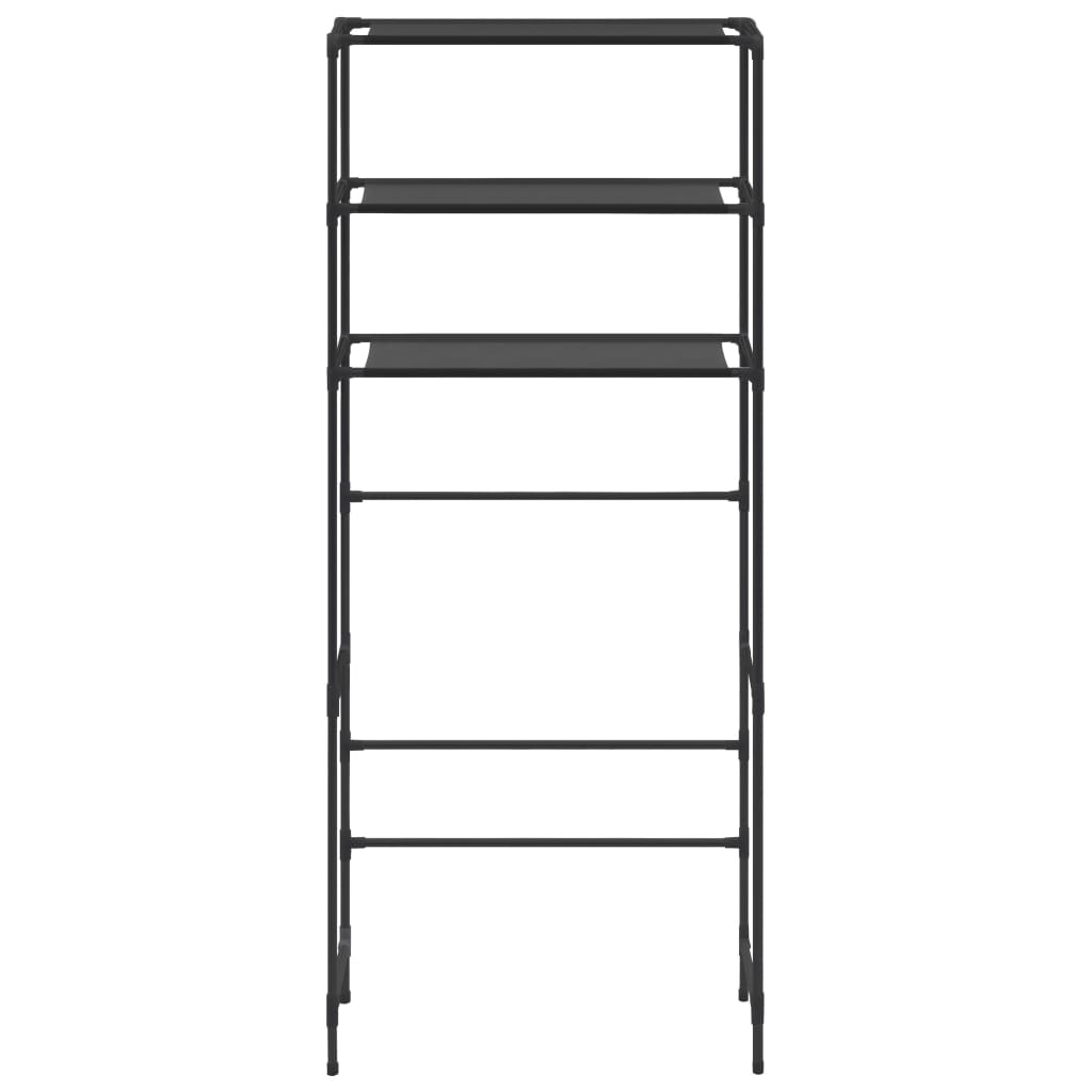 Storage Shelf Black Stainless Steel, Plastic, Non-woven Fabric