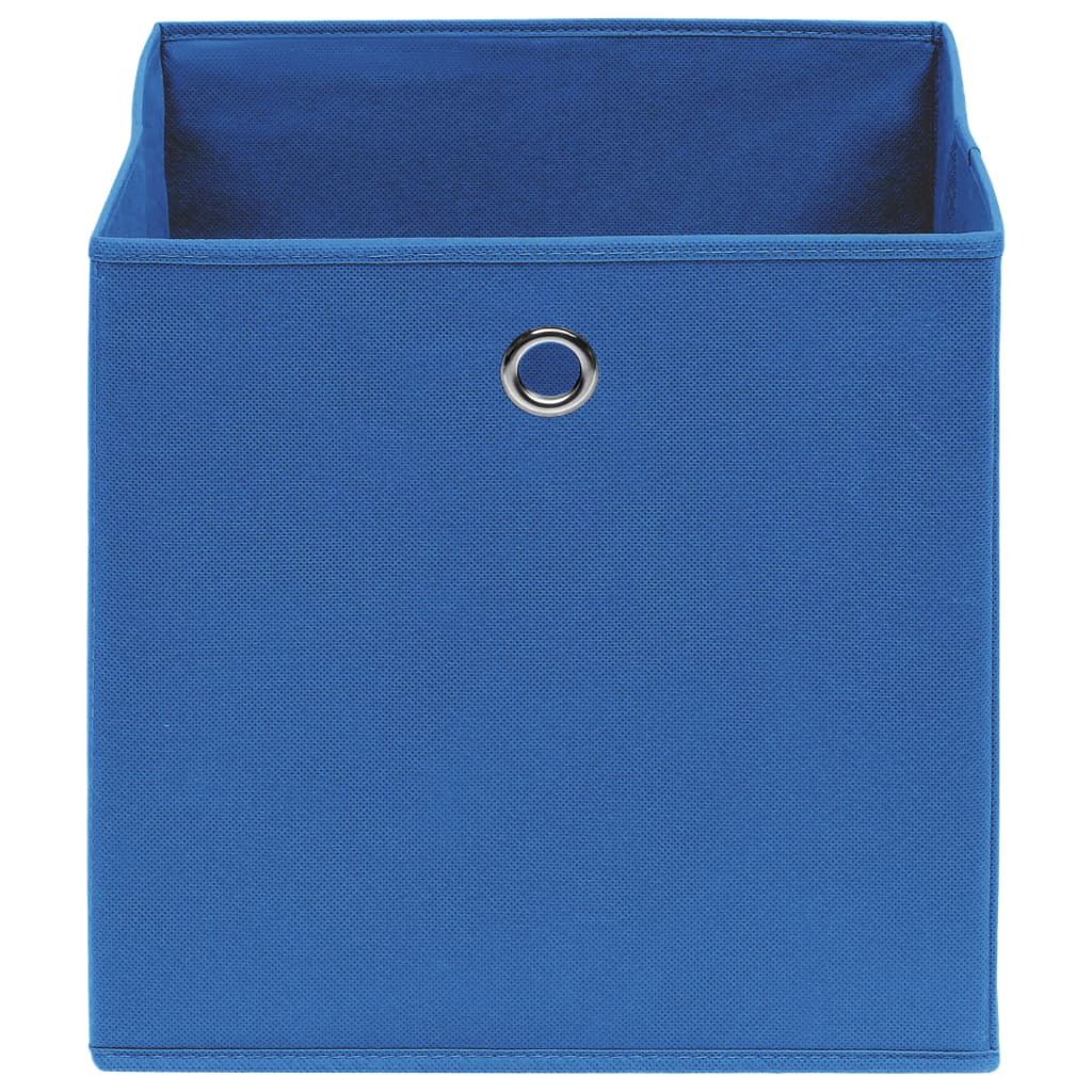 Storage Boxes 4 pcs Blue 32x32x32 cm Fabric
