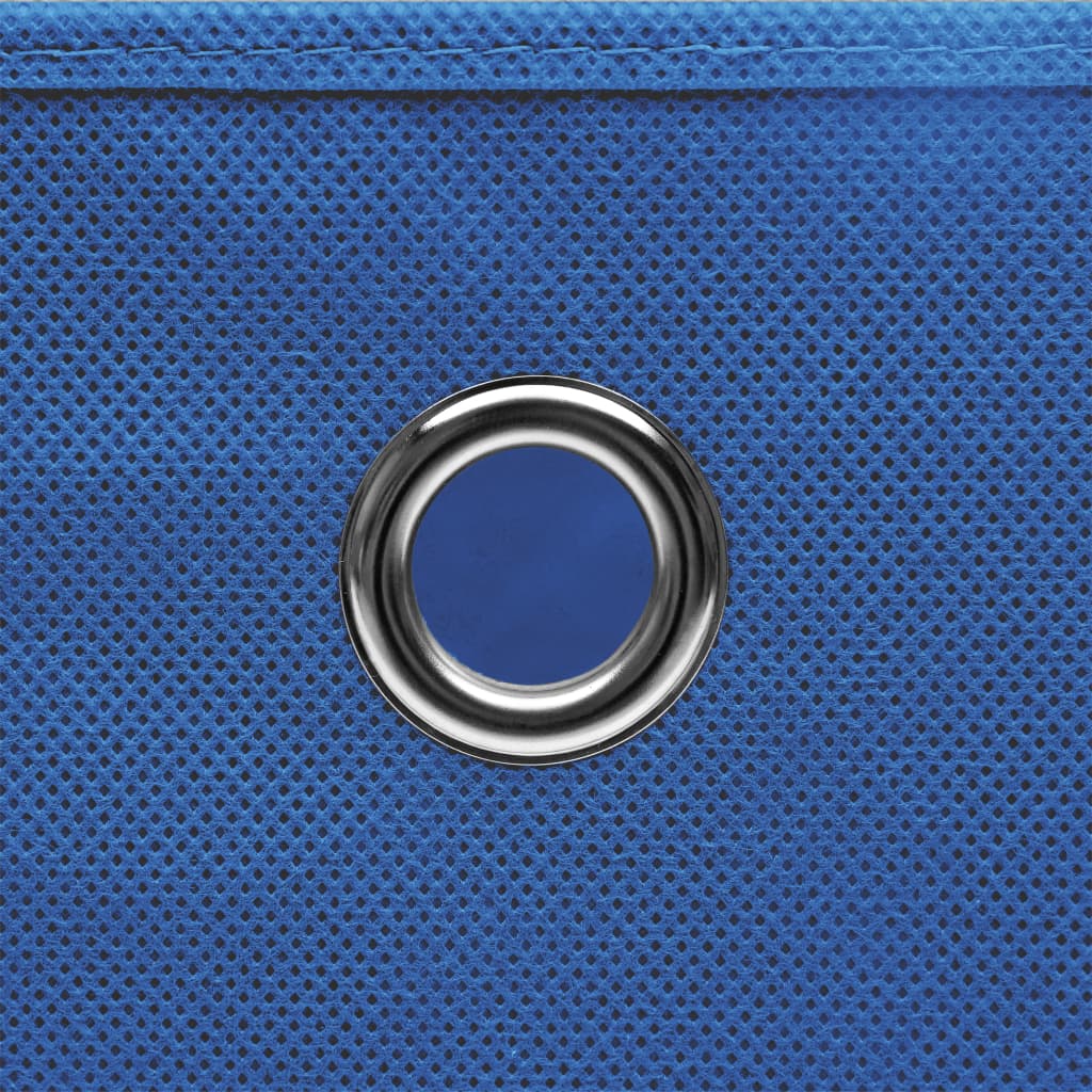 Storage Boxes 10 pcs Blue 32x32x32 cm Fabric