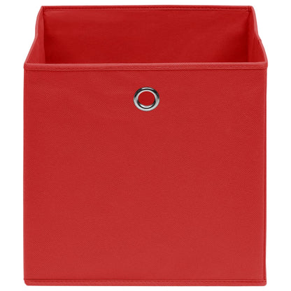 Storage Boxes 4 pcs Red 32x32x32 cm Fabric
