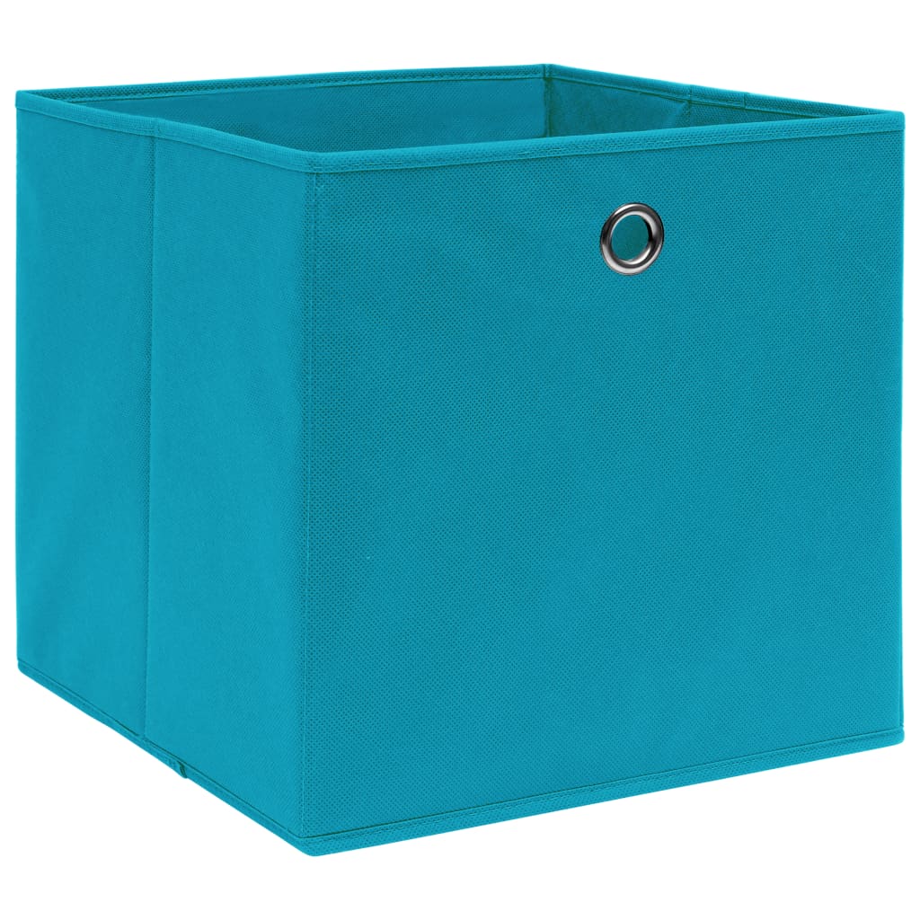 Storage Box | Set of 4 | Baby blue | Non-woven fabric (100% polyester)