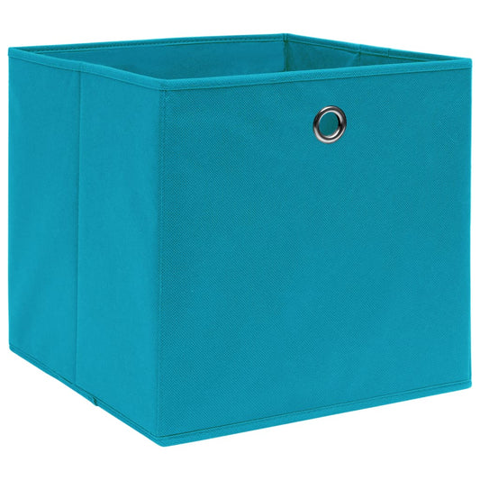 Storage Boxes 4 pcs Baby Blue 32x32x32 cm Fabric