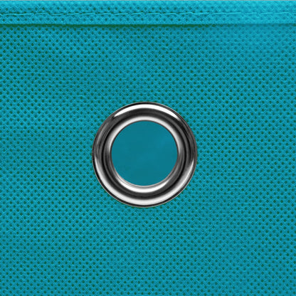 Storage Box | Set of 4 | Baby blue | Non-woven fabric (100% polyester)