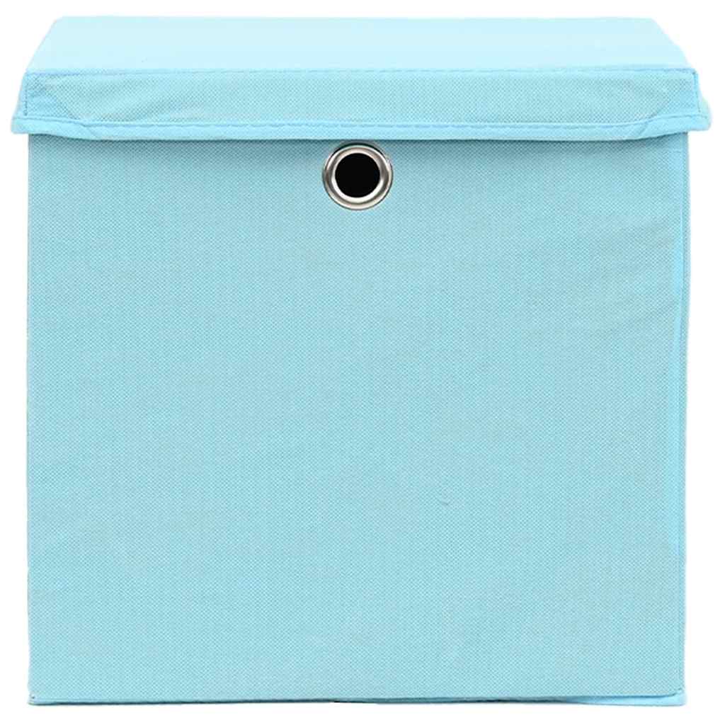 Storage Box | Set of 4 | Baby Blue | Non-Woven Fabric (100% Polyester)
