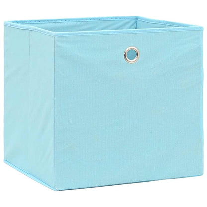 Storage Box |  Set of 10 | Baby blue | Non-woven fabric (100% polyester)