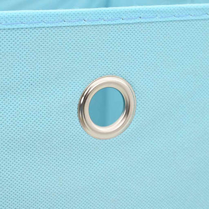 Storage Box |  Set of 10 | Baby blue | Non-woven fabric (100% polyester)