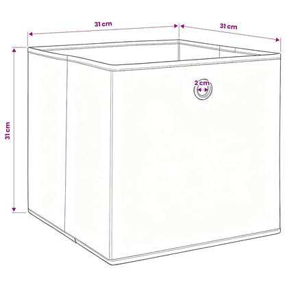 Storage Box |  Set of 10 | Baby blue | Non-woven fabric (100% polyester)