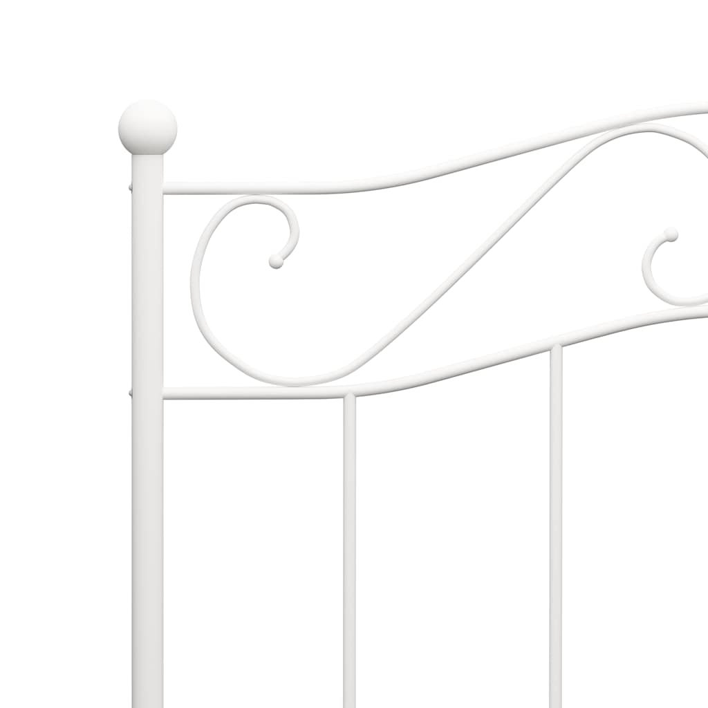Bed Frame | White | Metal | Single |  Durable  | Bed Frame | Rectangular