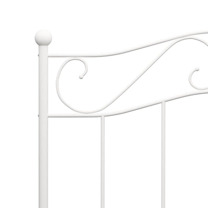 Bed Frame | White | Metal | Single |  Durable  | Bed Frame | Rectangular