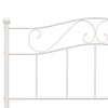 Bed Frame without Mattress with Headboard White 160x200 cm Metal