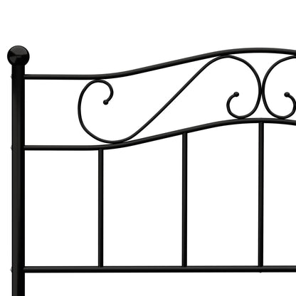 Bed Frame | Black | Metal | 120 x 200 cm | Durable | Bed Frame