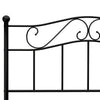 284525 vidaXL Bed Frame without Mattress Black Metal 120x200 cm