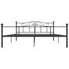284528 vidaXL Bed Frame without Mattress Black Metal 180x200 cm Super King