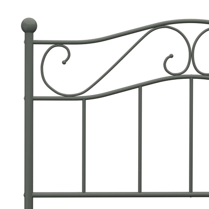 Bed Frame | Grey | Metal | Single | Durable | Bed Frame | Rectangular
