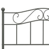 284534 vidaXL Bed Frame without Mattress Grey Metal 160x200 cm
