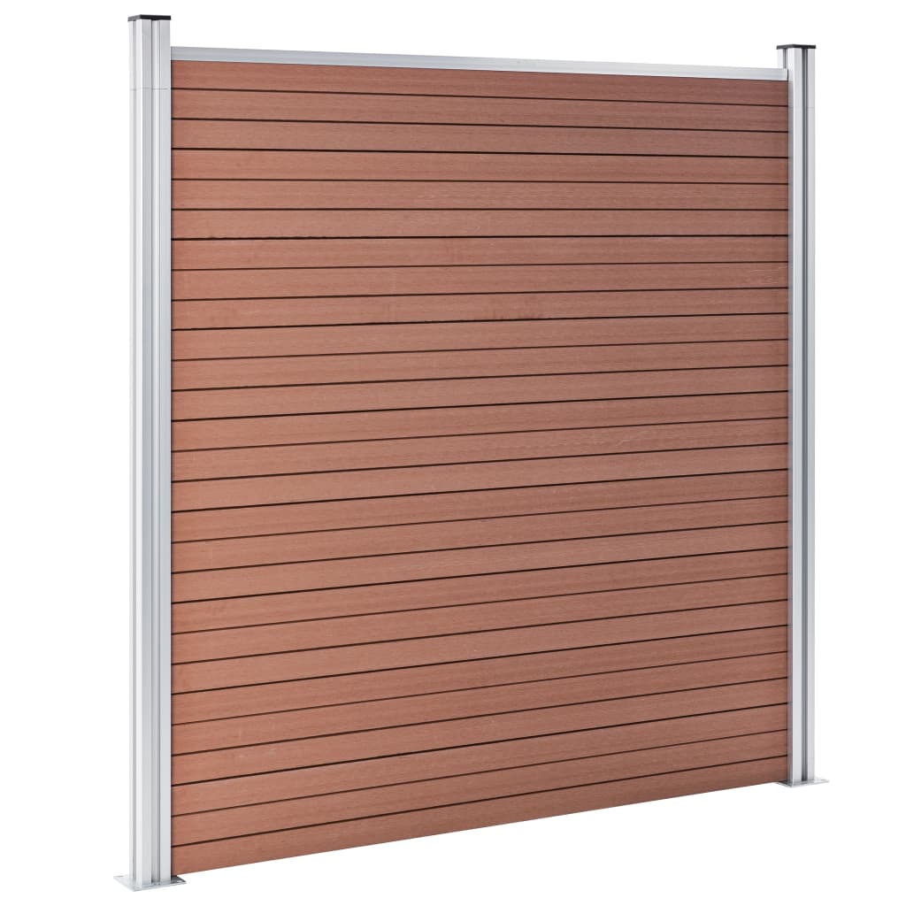 Garden Fence WPC 872x186 cm Brown