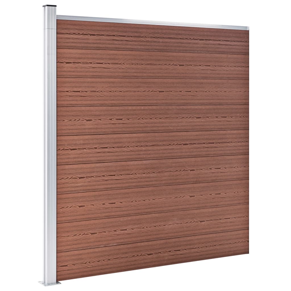 Garden Fence WPC 872x186 cm Brown