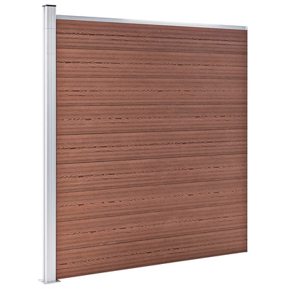 Garden Fence WPC 872x186 cm Brown