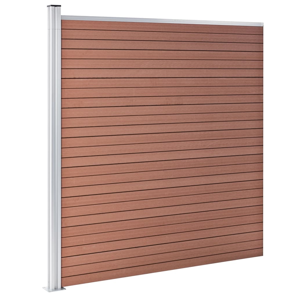 Garden Fence WPC 872x186 cm Brown