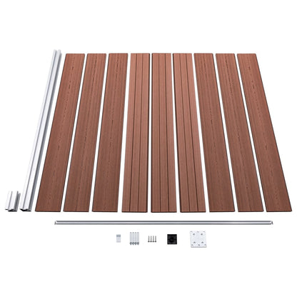 Garden Fence WPC 1391x186 cm Brown