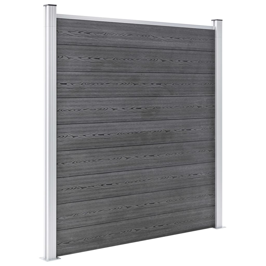 Garden Fence WPC 353x186 cm Grey