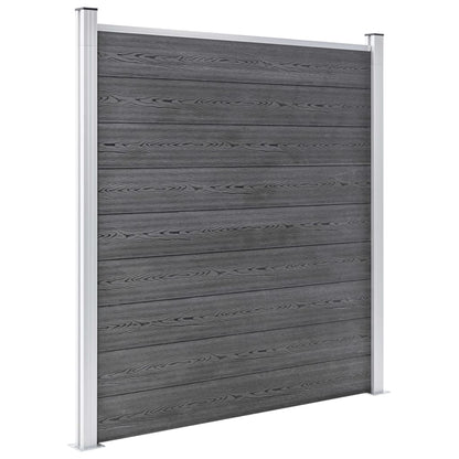 Garden Fence WPC 353x186 cm Grey