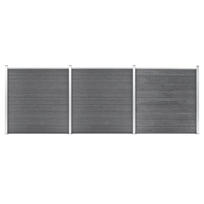 Garden Fence WPC 526x186 cm Grey