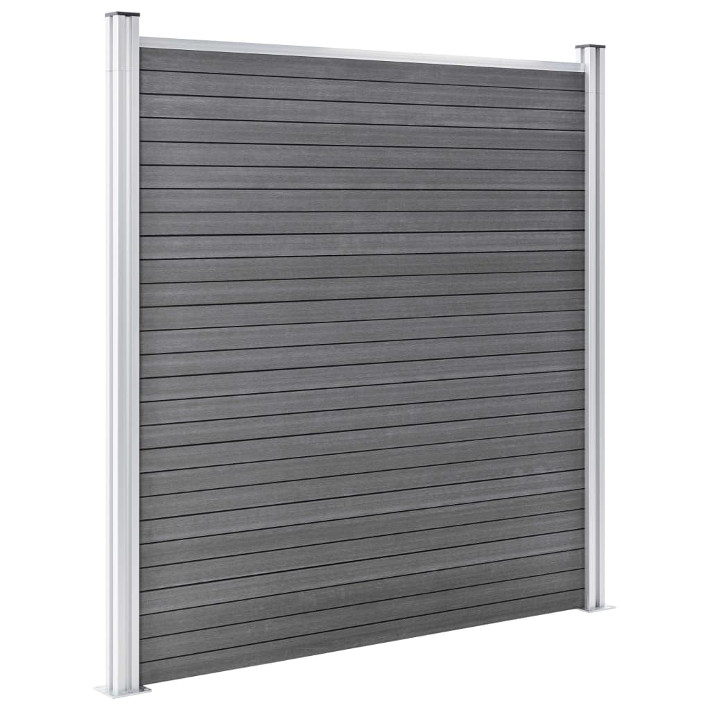 Garden Fence WPC 1045x186 cm Grey