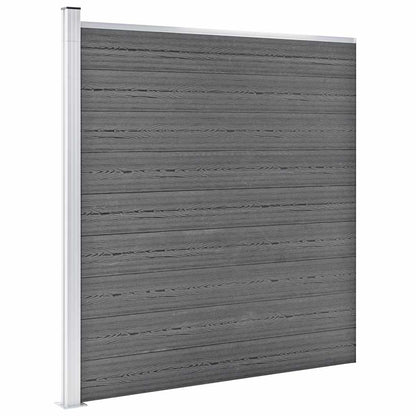 Garden Fence WPC 1218x186 cm Grey
