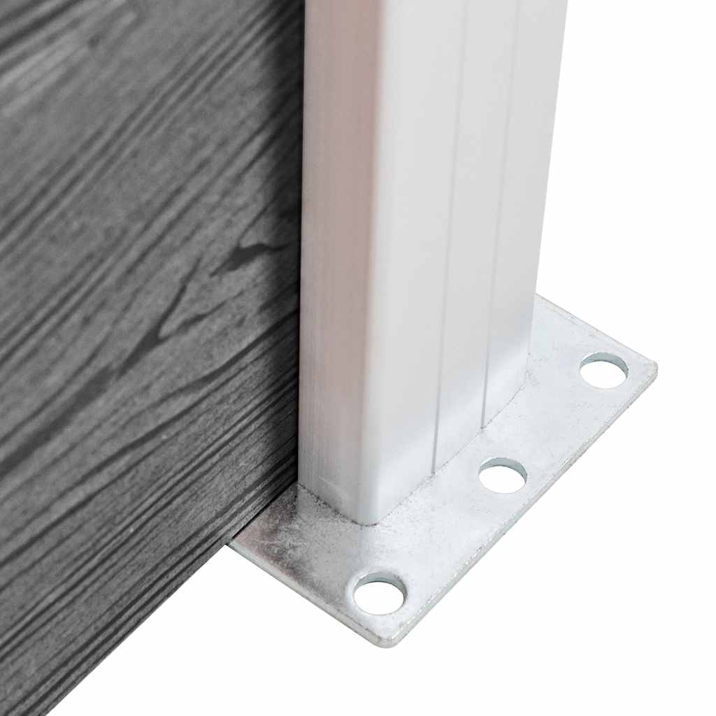 Garden Fence WPC 1218x186 cm Grey